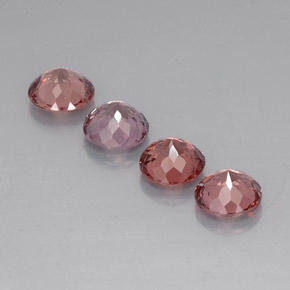 캐럿 천연 다색 말레이시아 가넷 보석, 라운드 컷, VVS-VS