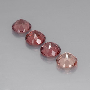 4.74캐럿 천연 다색 말레이시아 가넷 보석, 라운드 컷, VVS-VS