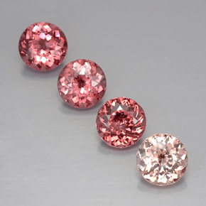 4.90캐럿 천연 멀티컬러 말레이 가넷 보석, 라운드 컷, 6.54 mm, VVS-VS