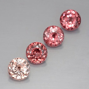 4.90캐럿 천연 멀티컬러 말레이 가넷 보석, 라운드 컷, 6.54 mm, VVS-VS