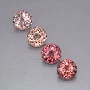 4.10캐럿 천연 멀티컬러 말레이 가넷 보석, 라운드 컷, 6.00 mm, VVS-VS