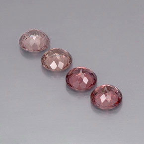 4.10캐럿 천연 멀티컬러 말레이 가넷 보석, 라운드 컷, 6.00 mm, VVS-VS
