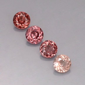 3.36캐럿 천연 멀티컬러 말레이 가넷 보석, 라운드 컷, VVS-VS