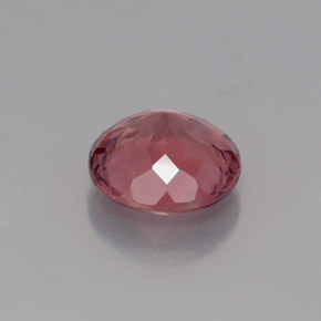 1.31캐럿 천연 핑크빛 로즈 말레이 가넷, 라운드 컷, 6.55 mm, VS