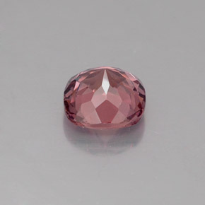 0.94캐럿 천연 로즈 말레이 가넷, 쿠션 컷, 5.6×5.6 mm, VS