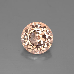 1.28캐럿 천연 샴페인 말레이 가넷, 라운드 컷, 6.39 mm, VVS