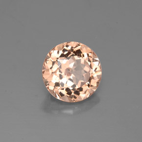 1.28캐럿 천연 샴페인 말레이 가넷, 라운드 컷, 6.39 mm, VVS