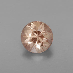 1.05캐럿 천연 샴페인 말레이 가넷, 라운드 컷, 6.06 mm, VS