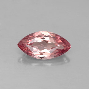 0.98캐럿 천연 핑크빛 로즈 말레이 가넷, 마퀴즈, 9.1×4.8 mm, VVS