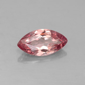 0.98캐럿 천연 핑크빛 로즈 말레이 가넷, 마퀴즈, 9.1×4.8 mm, VVS