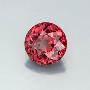 2.68캐럿 천연 로즈 말레이 가넷, 라운드 컷, 8.07 mm, VVS-VS