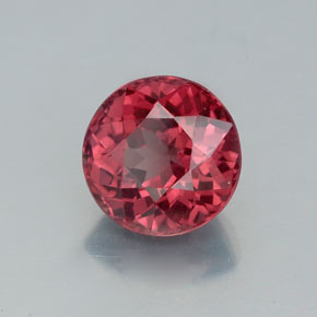 3.24캐럿 천연 로즈 말레이 가넷, 라운드 컷, 8.35 mm, VVS-VS