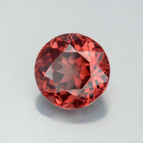 3.54캐럿 천연 로즈 말레이 가넷, 라운드 컷, 8.90 mm, VS