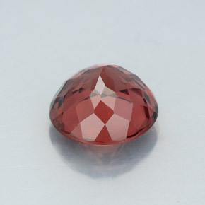 3.54캐럿 천연 로즈 말레이 가넷, 라운드 컷, 8.90 mm, VS
