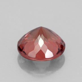 2.99캐럿 천연 로즈 말레이 가넷, 라운드 컷, 8.52 mm, VVS-VS