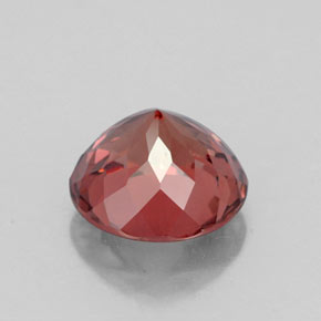 2.63캐럿 천연 오렌지 말레이 가넷, 라운드 컷, 8.05 mm, VVS