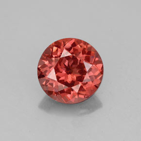 2.24캐럿 천연 로즈 말레이 가넷, 라운드 컷, 7.94 mm, VS-SI