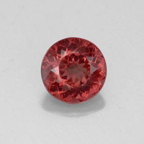 2.40캐럿 천연 로즈 말레이 가넷, 라운드 컷, 7.84 mm, VVS