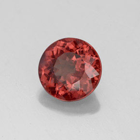 2.40캐럿 천연 로즈 말레이 가넷, 라운드 컷, 7.84 mm, VVS