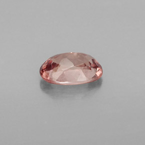 1.03캐럿 천연 라이트 로즈 말레이 가넷, 타원형 컷, 7.2×5.2 mm, VVS-VS