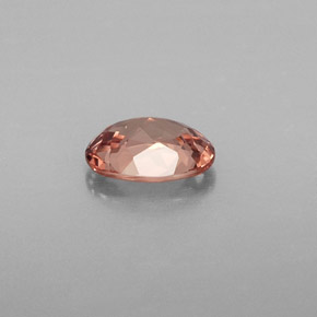 0.85캐럿 천연 라이트 로즈 말레이 가넷, 타원형 컷, 6.8×4.9 mm, VVS-VS