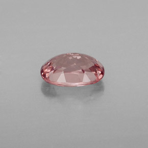 1.04캐럿 천연 라이트 로즈 말레이 가넷, 타원형 컷, 7×5 mm, VVS-VS