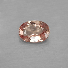 0.76캐럿 천연 샴페인 말레이 가넷, 타원형 컷, 6.9×4.9 mm, VVS-VS