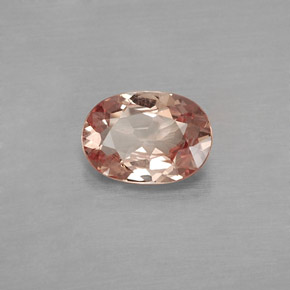 0.76캐럿 천연 샴페인 말레이 가넷, 타원형 컷, 6.9×4.9 mm, VVS-VS