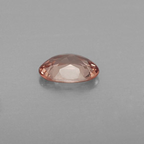 0.76캐럿 천연 샴페인 말레이 가넷, 타원형 컷, 6.9×4.9 mm, VVS-VS