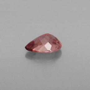 0.79캐럿 천연 핑크빛 로즈 말레이 가넷, 배 모양, 6.8×4.9 mm, VS