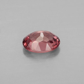 1.03캐럿 천연 로즈 말레이 가넷, 타원형 컷, 6.9×5.1 mm, VVS-VS