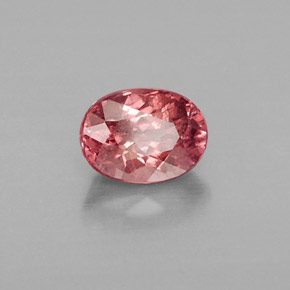 1.30캐럿 천연 로즈 말레이 가넷, 타원형 컷, 7×5.2 mm, VS-SI
