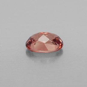 1.12캐럿 천연 핑크 오렌지 말레이 가넷, 타원형 컷, 7.1×5.2 mm, VVS-VS