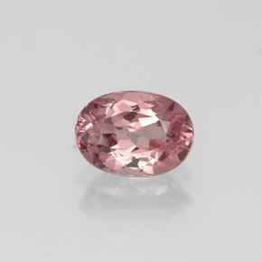 0.92캐럿 천연 라이트 로즈 말레이 가넷, 타원형 컷, 6.9×5 mm, VVS-VS
