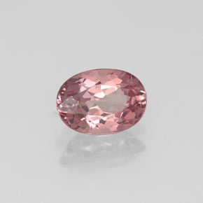 0.92캐럿 천연 라이트 로즈 말레이 가넷, 타원형 컷, 6.9×5 mm, VVS-VS