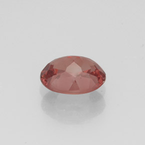 1.08캐럿 천연 로즈 말레이 가넷, 타원형 컷, 6.9×5.2 mm, VS