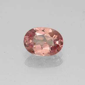 0.92캐럿 천연 라이트 로즈 말레이 가넷, 타원형 컷, 7.1×5.2 mm, VVS-VS