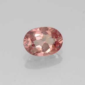 0.92캐럿 천연 라이트 로즈 말레이 가넷, 타원형 컷, 7.1×5.2 mm, VVS-VS