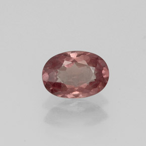 0.87캐럿 천연 로즈 말레이 가넷, 타원형 컷, 6.8×4.8 mm, VS