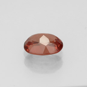 0.99캐럿 천연 오렌지 말레이 가넷, 타원형 컷, 6.8×5.1 mm, VS