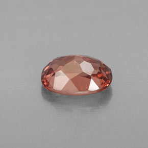 1.14캐럿 천연 로즈 말레이 가넷, 타원형 컷, 7.1×5.3 mm, VS