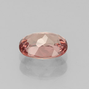 0.97캐럿 천연 라이트 로즈 말레이 가넷, 타원형 컷, 7×5 mm, VVS-VS