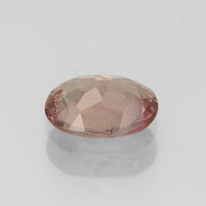 0.90캐럿 천연 핑크 오렌지 말레이 가넷, 타원형 컷, 7×5.1 mm, SI