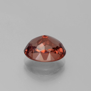 3.84캐럿 천연 로즈 말레이 가넷, 타원형 컷, 10×8 mm, VVS