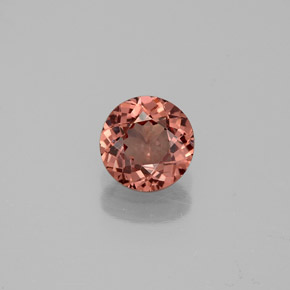 0.82캐럿 천연 로즈 말레이 가넷, 라운드 컷, 5.83 mm, VS
