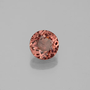 0.82캐럿 천연 로즈 말레이 가넷, 라운드 컷, 5.83 mm, VS