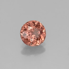 0.83캐럿 천연 로즈 말레이 가넷, 라운드 컷, 5.72 mm, VS