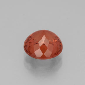 2.50캐럿 천연 오렌지 말레이 가넷, 라운드 컷, 8.00 mm, VS