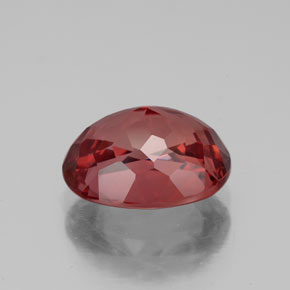 3.49캐럿 천연 로즈 말레이 가넷, 타원형 컷, 10×7.8 mm, VVS