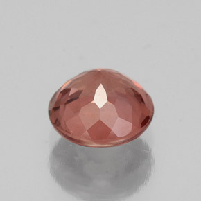 1.30캐럿 천연 로즈 말레이 가넷, 라운드 컷, 6.30 mm, VS-SI